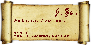Jurkovics Zsuzsanna névjegykártya