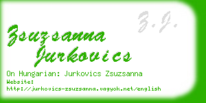 zsuzsanna jurkovics business card